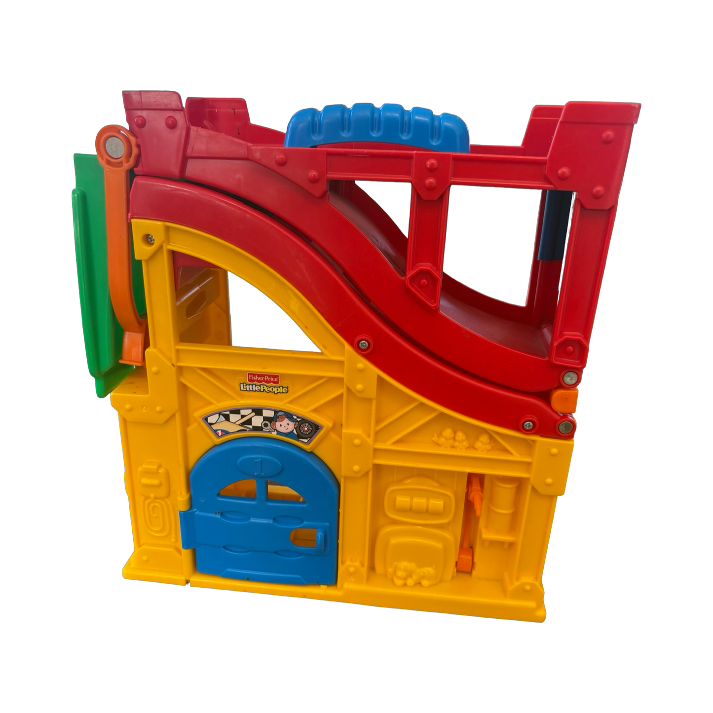 Little People Fold & Go Wheelies Rev 'N Sounds Car Race Track